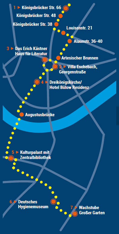 Stadtplan Ausschnitt Dresden