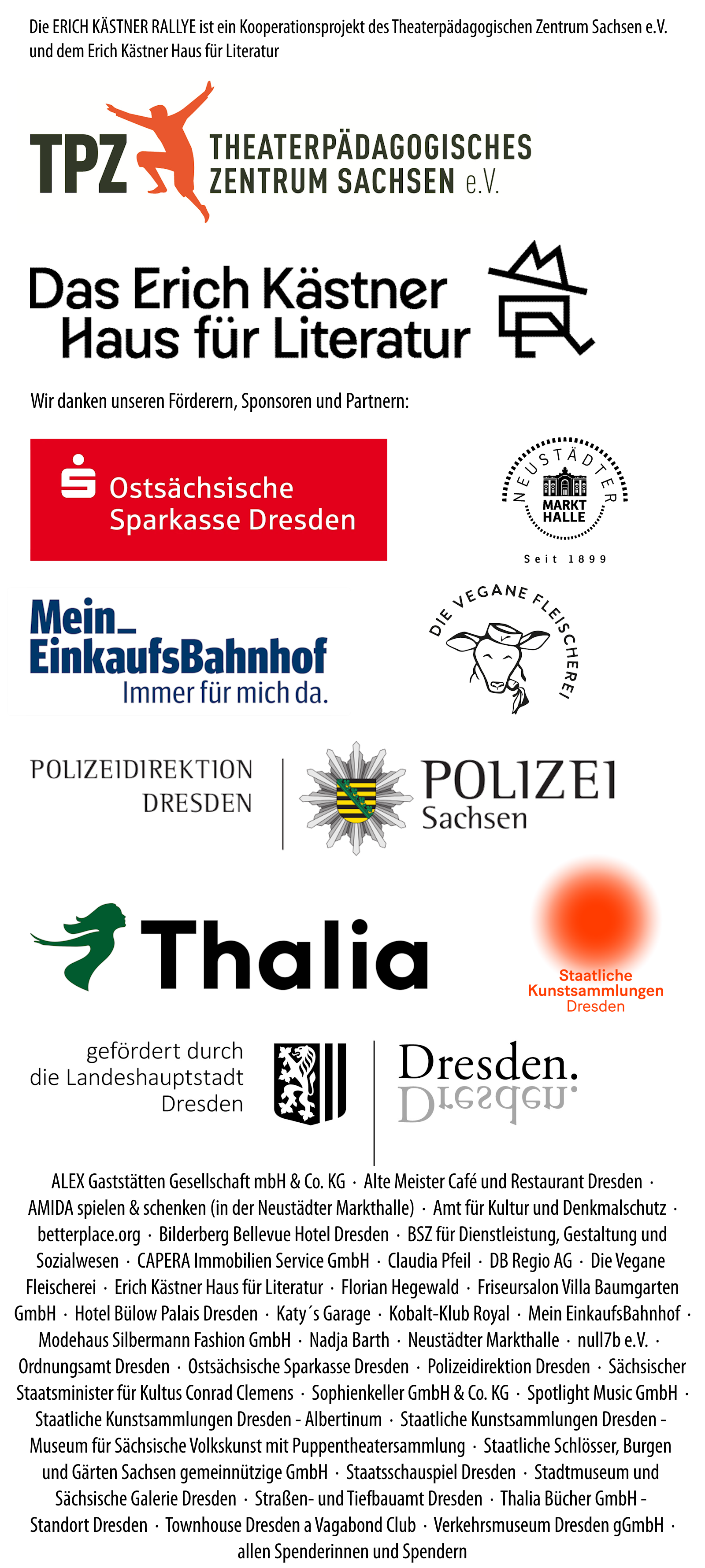 Logos der Förderer, Sponsoren und Partner